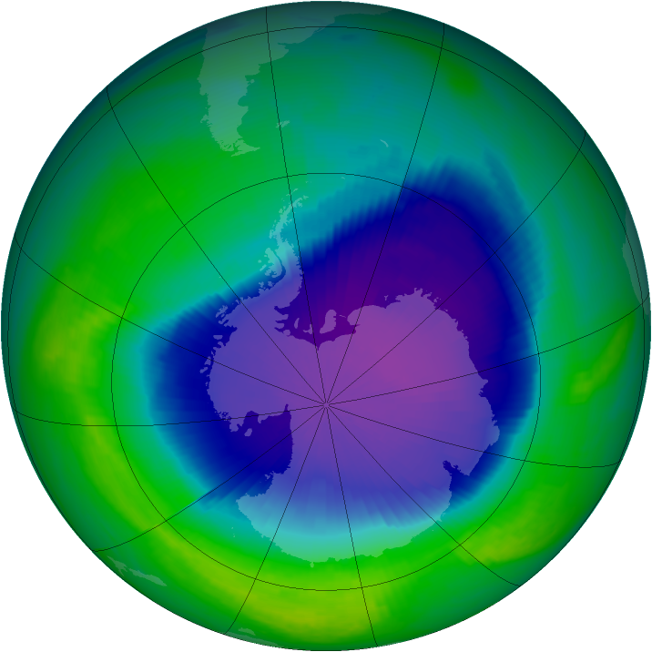 Ozone Map 1998-10-25